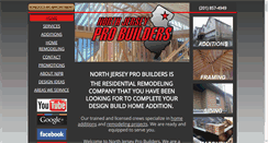 Desktop Screenshot of northjerseyprobuilders.com